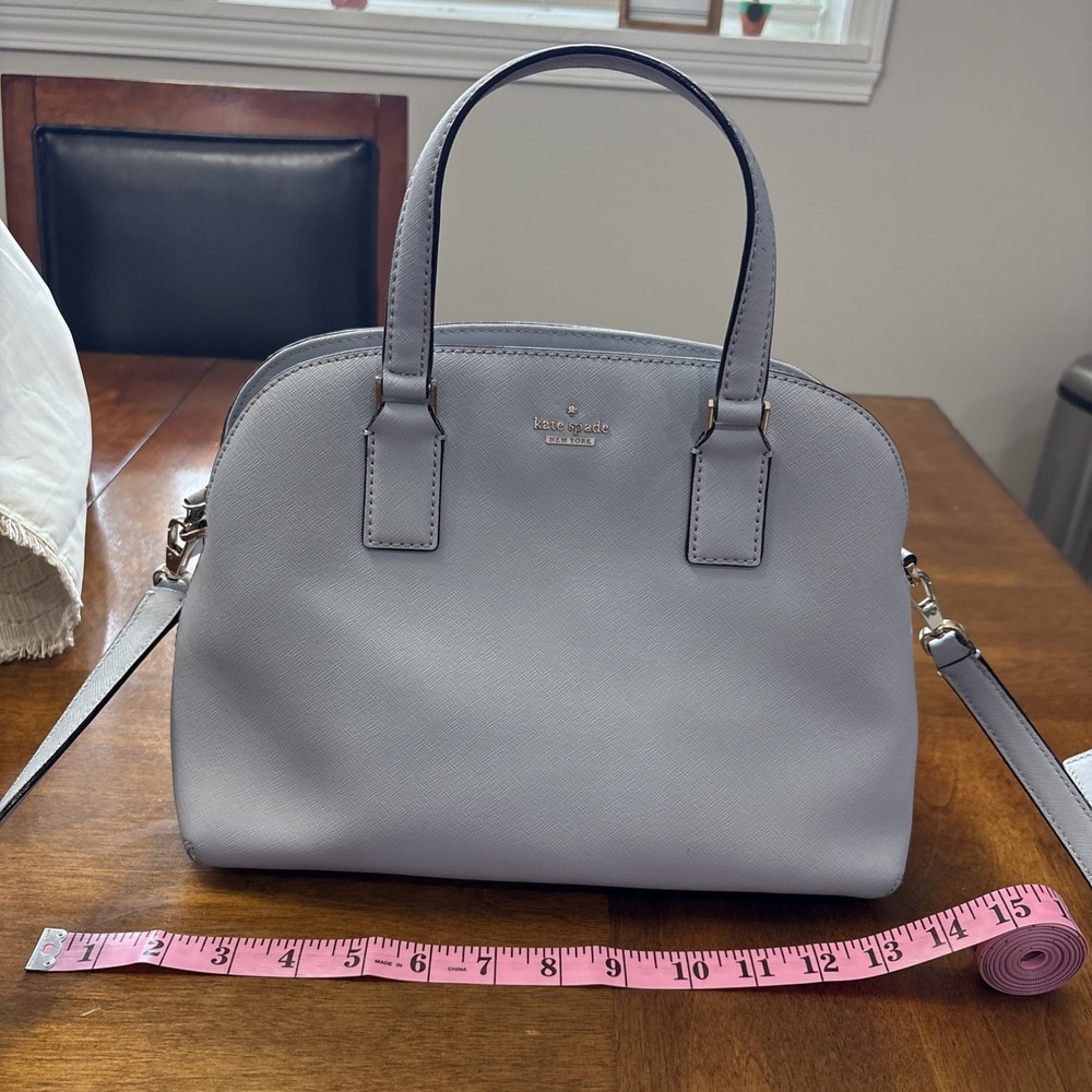 Kate Spade Cameron Street Lottie Leather Satchel Morning Dawn Bag/purse